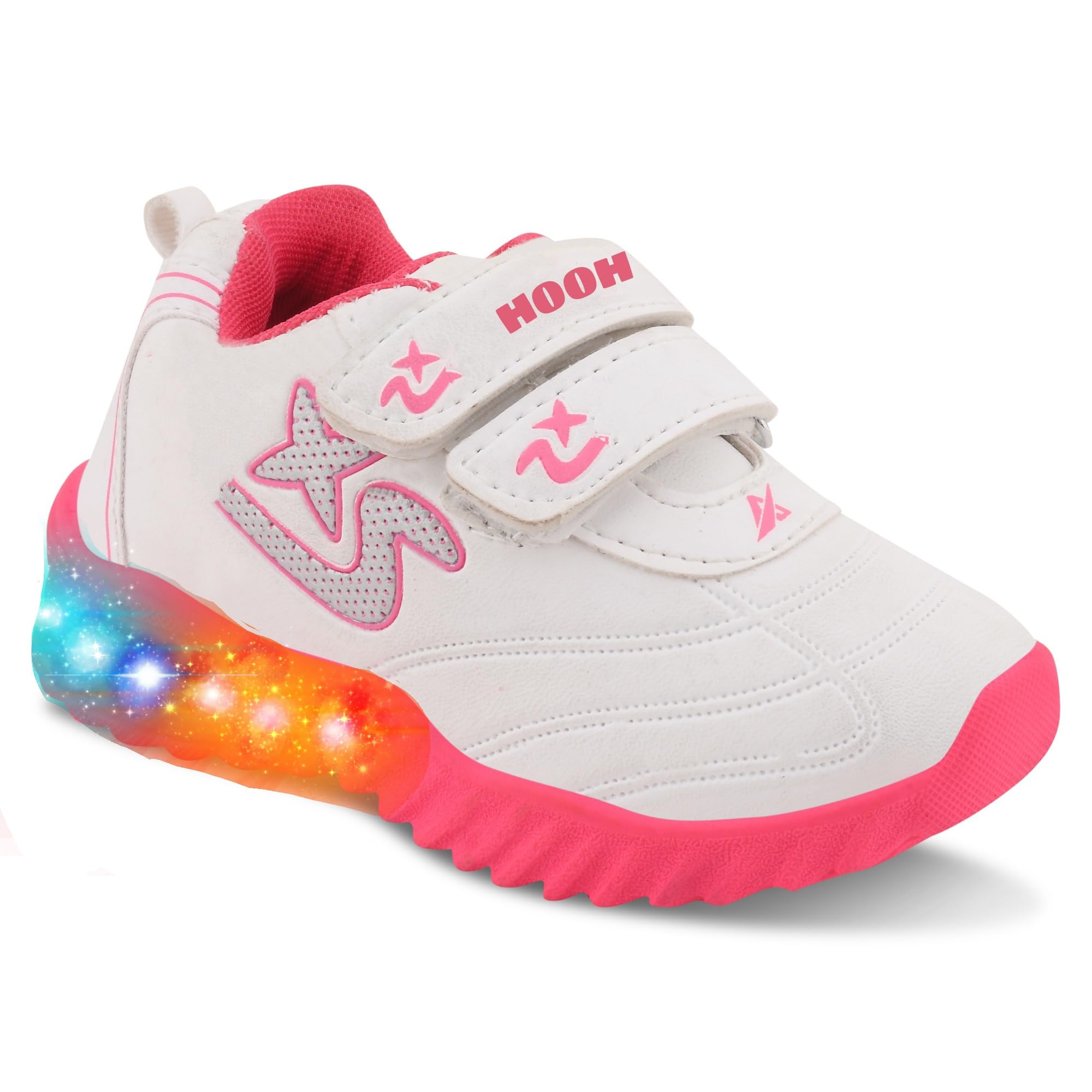HOOH Unisex Baby LED Light Shoes Upto 5 Years Kid for Both Boys and Girls (Pink, UK Footwear Size System, Big Kid, Numeric, Medium, 1) (B0DF842M36) Amazon Price History, Amazon Price Tracker