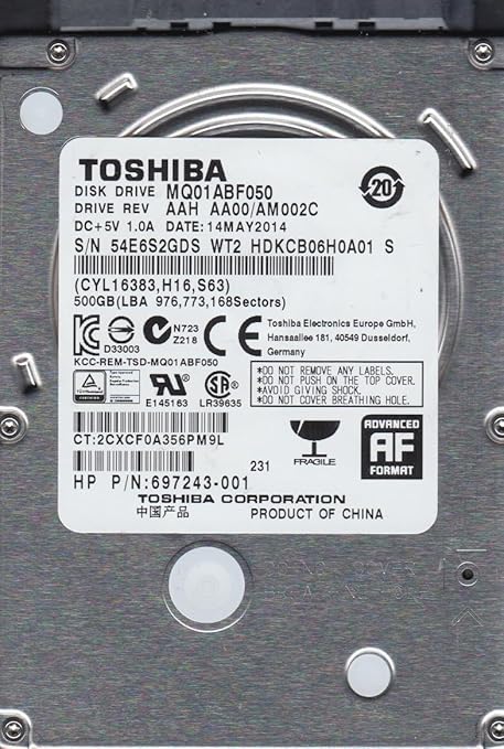 Amazon In Buy Toshiba Mq01abf050 Aa00 Am002c Hdkcb06h0a01 S Toshiba 500gb Sata 2 5 Hard Drive Online At Low Prices In India Toshiba Reviews Ratings