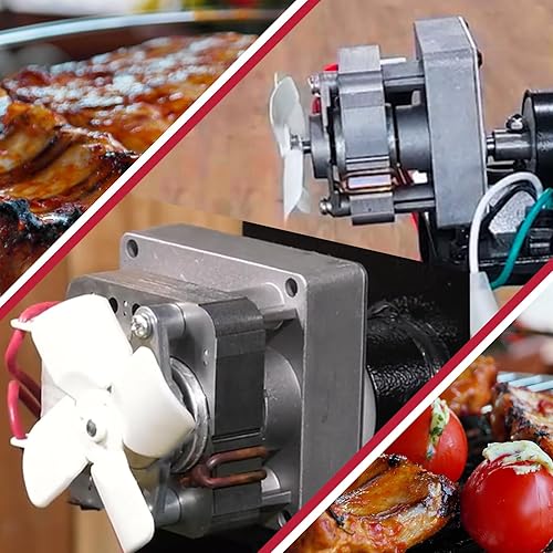 Vista 7 de 2.0RPM Auger Motor Parts Compatible with Traeger, Pit Boss, Camp Chef Wood Pellet Grills Smokers, Replacement AC120V 60Hz 2 Pole Universal Barbecue