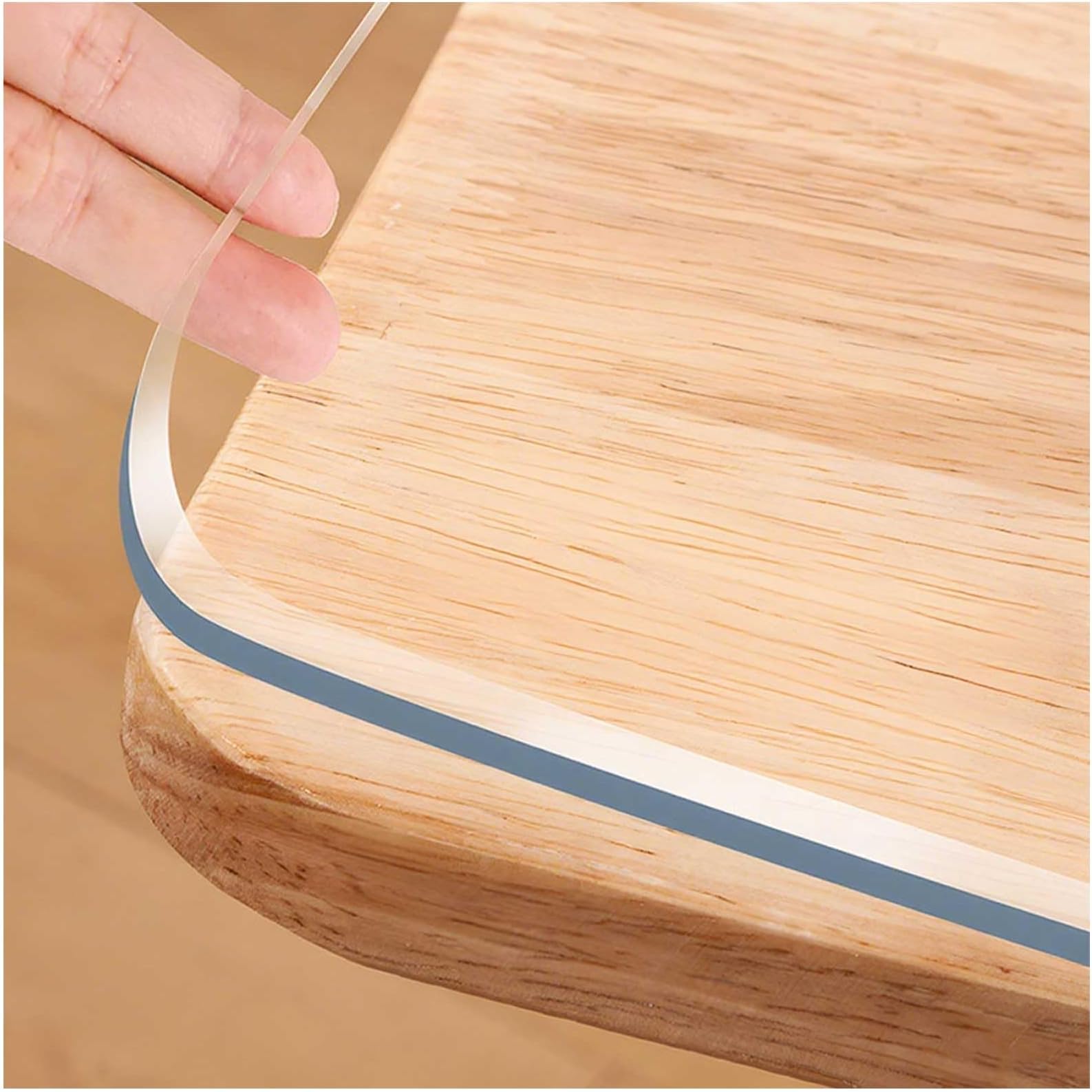 Clear Table Cover Protector 60"x 96" Waterproof Plastic Table Cover,PVC Clear Table Glass Protector, for Kitchen, Dresser,Writing Desk,Dining Room Glass Protective Mat