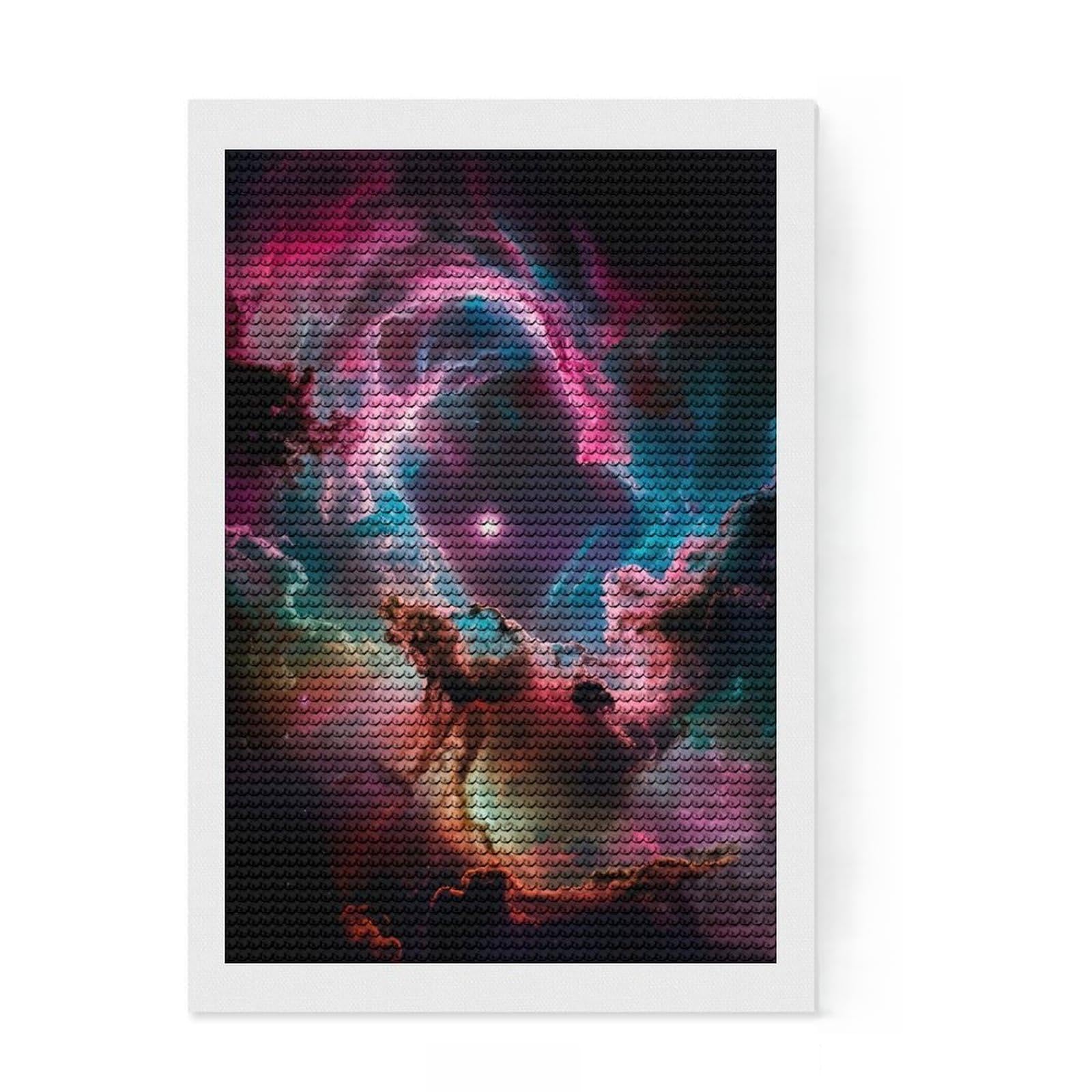 Junmoney Cosmic Dreamscape Diamond Painting Kit 8"x12", for Women, Simple to Start, Bedroom Decor, Christmas Gift, Good for Quiet Evenings