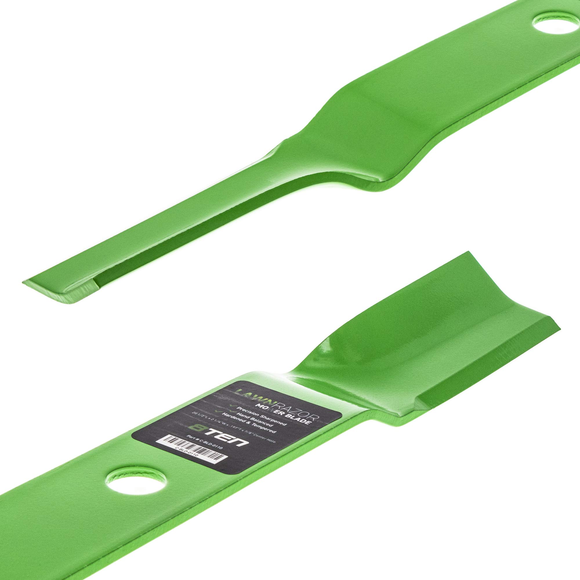 8TEN LawnRAZOR - Juego de cuchillas para cortacésped Lesco Murray Bagger Tractores de 40 pulgadas 91871HT 91871E701 91871E701MA (elevación alta)