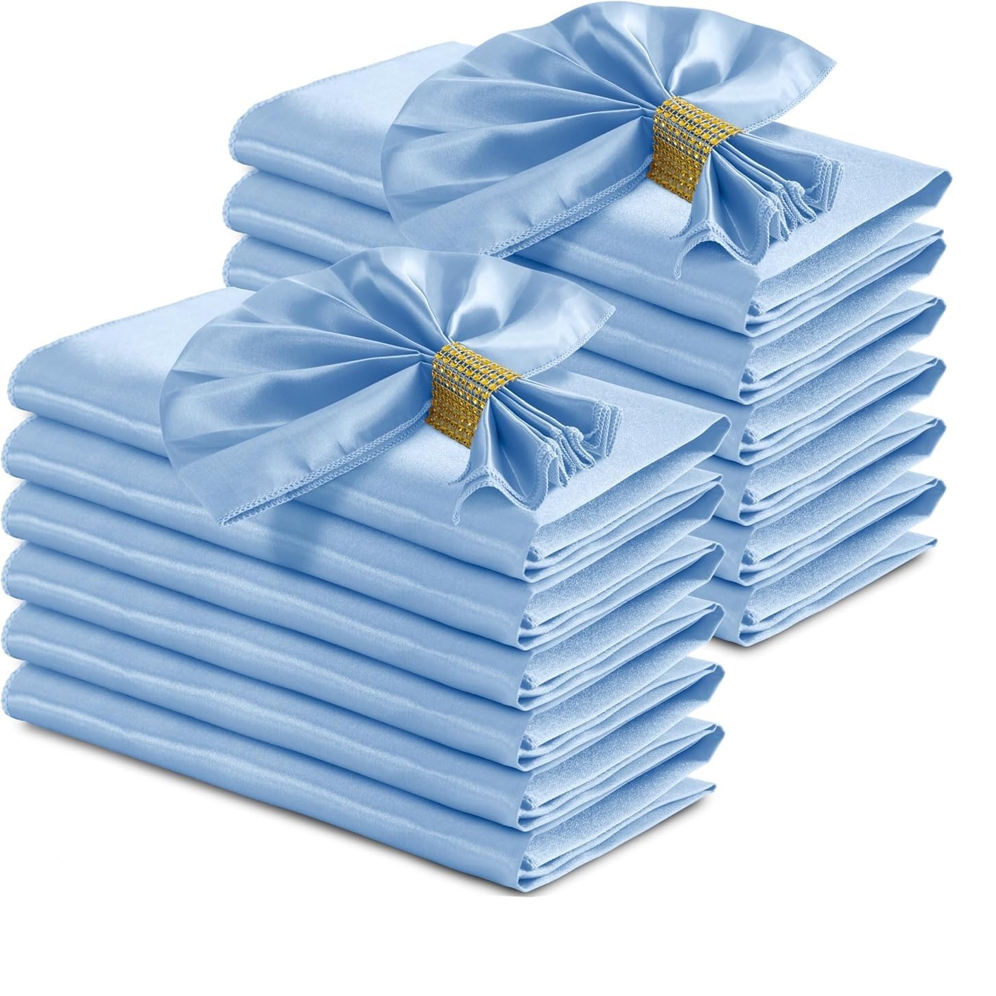 cloth napkins, 12PCS,30x30cm Soft Table Napkin For New Year Christmas Decor Party Dinner Wedding(Blue)