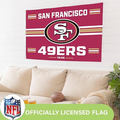 Miniatura 208 de NFL Dallas Cowboys - Bandera duradera de 3 x 5 para exteriores con ojales, bandera y pancarta resistentes para jardín al aire libre y patio, bandera