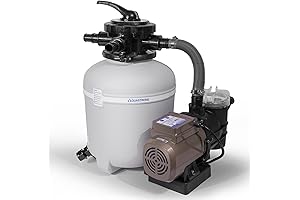 AQUASTRONG 13in Powerful Inflatable Pool Filter Pump System
