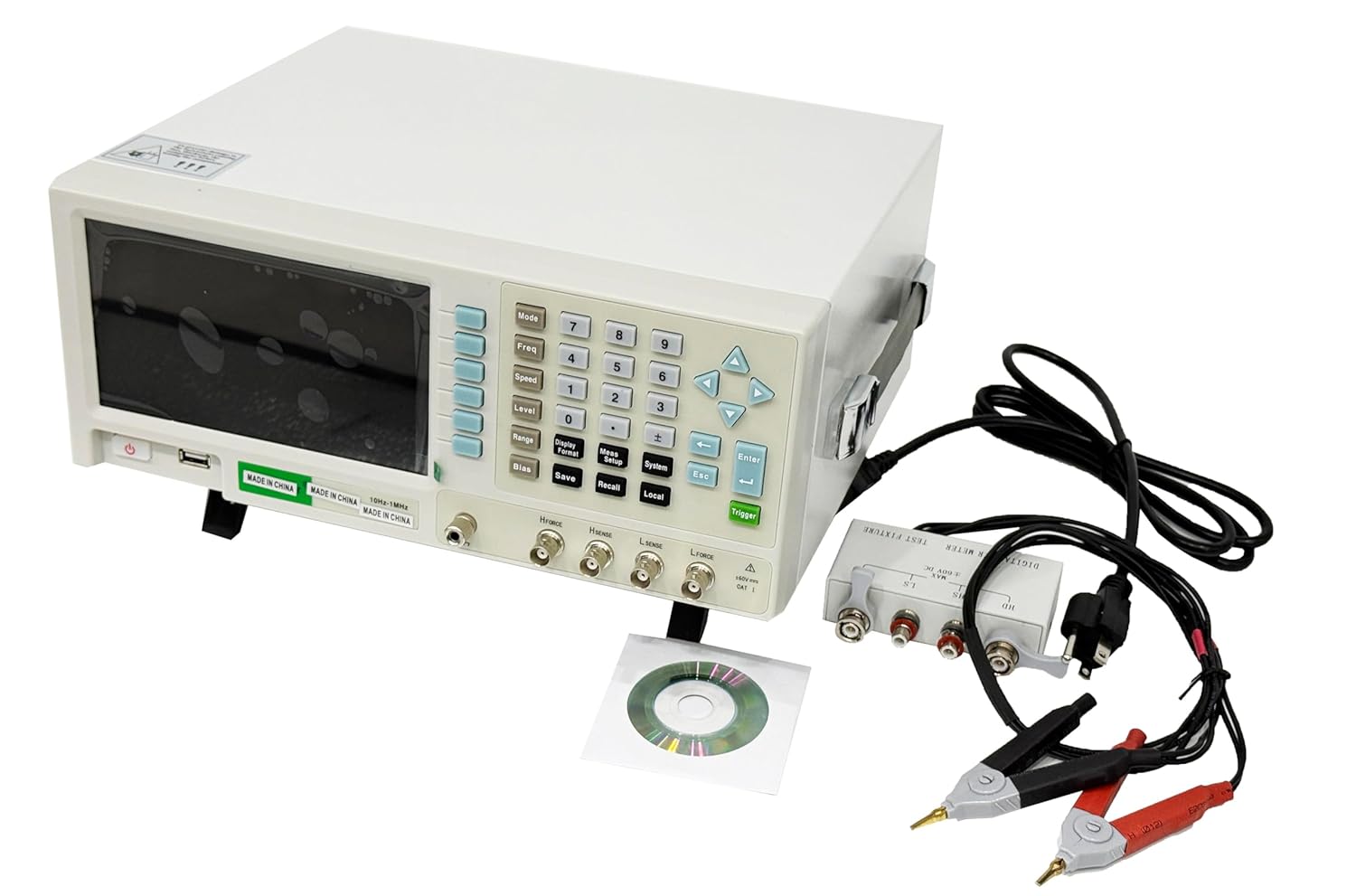 High Frequency LCR Bridge Benchtop LCR Digital Electric Meter Tester with Range 10Hz-1MHz USB, Ethernet, RS232, GPIB, Handler Interfaces for Inductance Capacitance Resistance Test