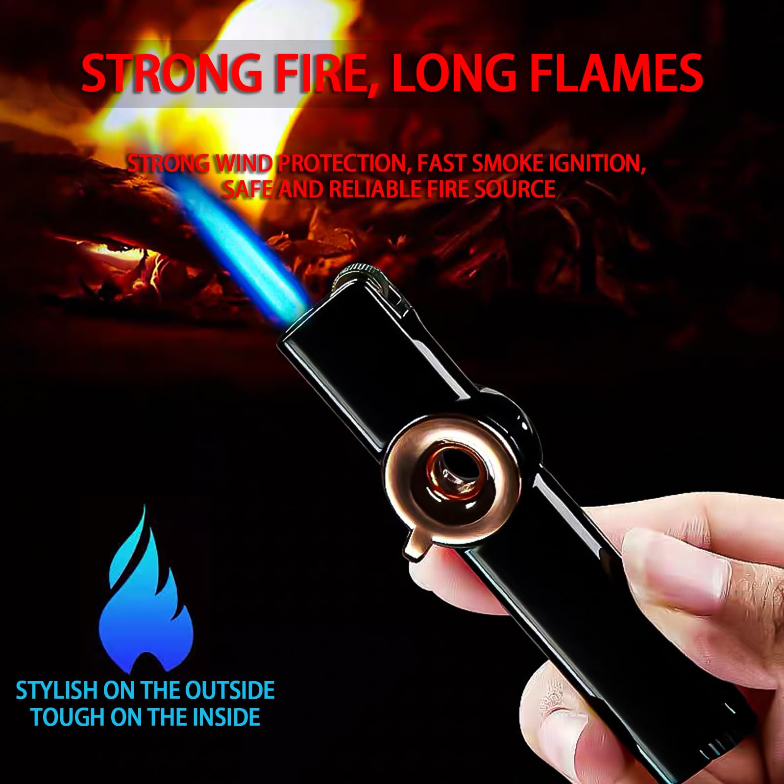 Amazon.com: CIEUXIFSR Cool Gadgets Metal Gears Butane Torch Lighters  Refillable Novelty Lighter for Fireplace Candle Camping BBQ (Without Gas)  (06) : Health & Household