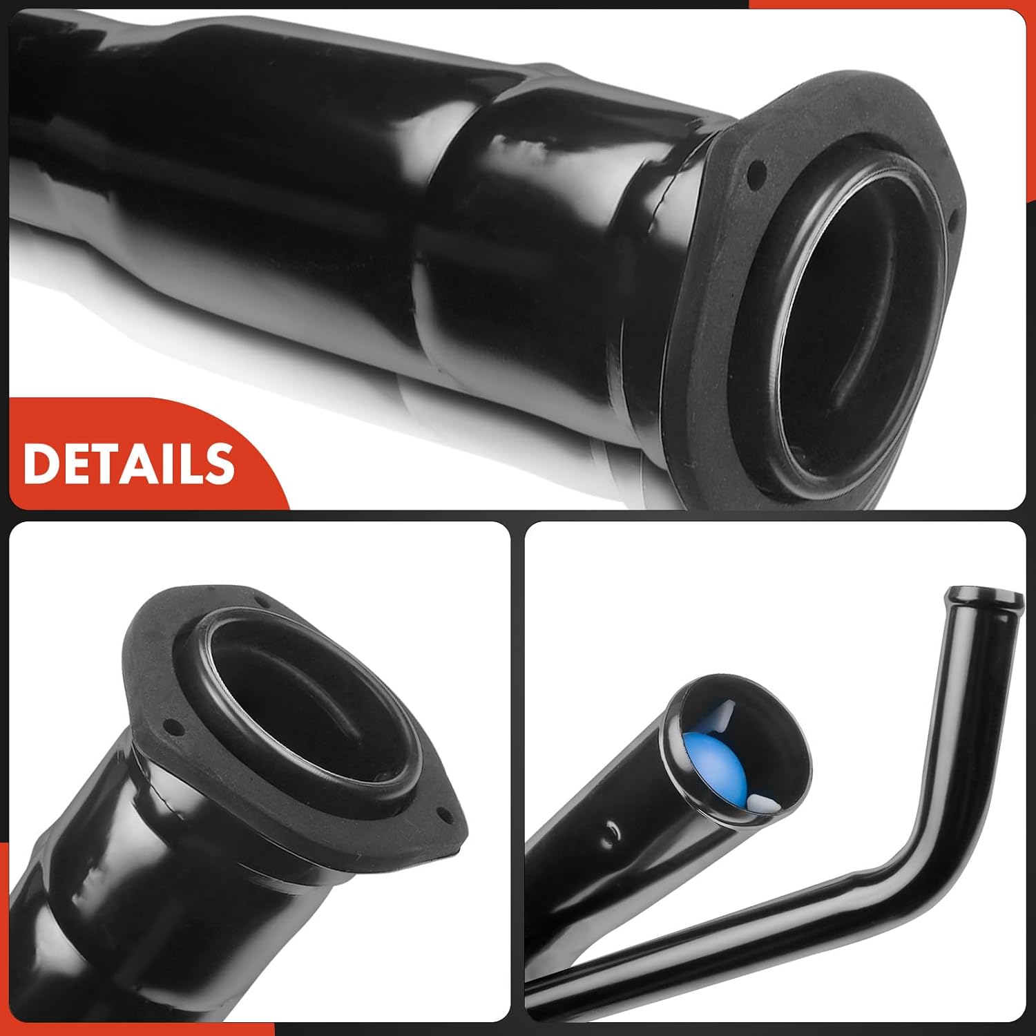 A-Premium Fuel Tank Filler Neck Pipe Hose Compatible with Chrysler Concorde 1993-1997, LHS 1994-1997, New Yorker 1994-1996 & Dodge Intrepid 1993-1997 & Eagle Vision 1993-1997