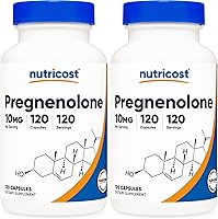 Vista 6 de Nutricost Pregnenolone 10 mg, 120 cápsulas - Sin OMG, sin gluten, cápsulas vegetarianas