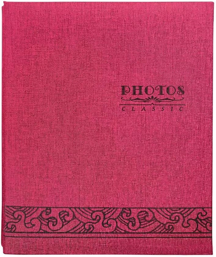 Travel Growth Commemorative Book ﻿ Linen Cover Album Insert Memorial Album Storage Album Retro Album Applicable to Photos, Receipts, Star Cards, etc(White-Dinosaur Doodle4)