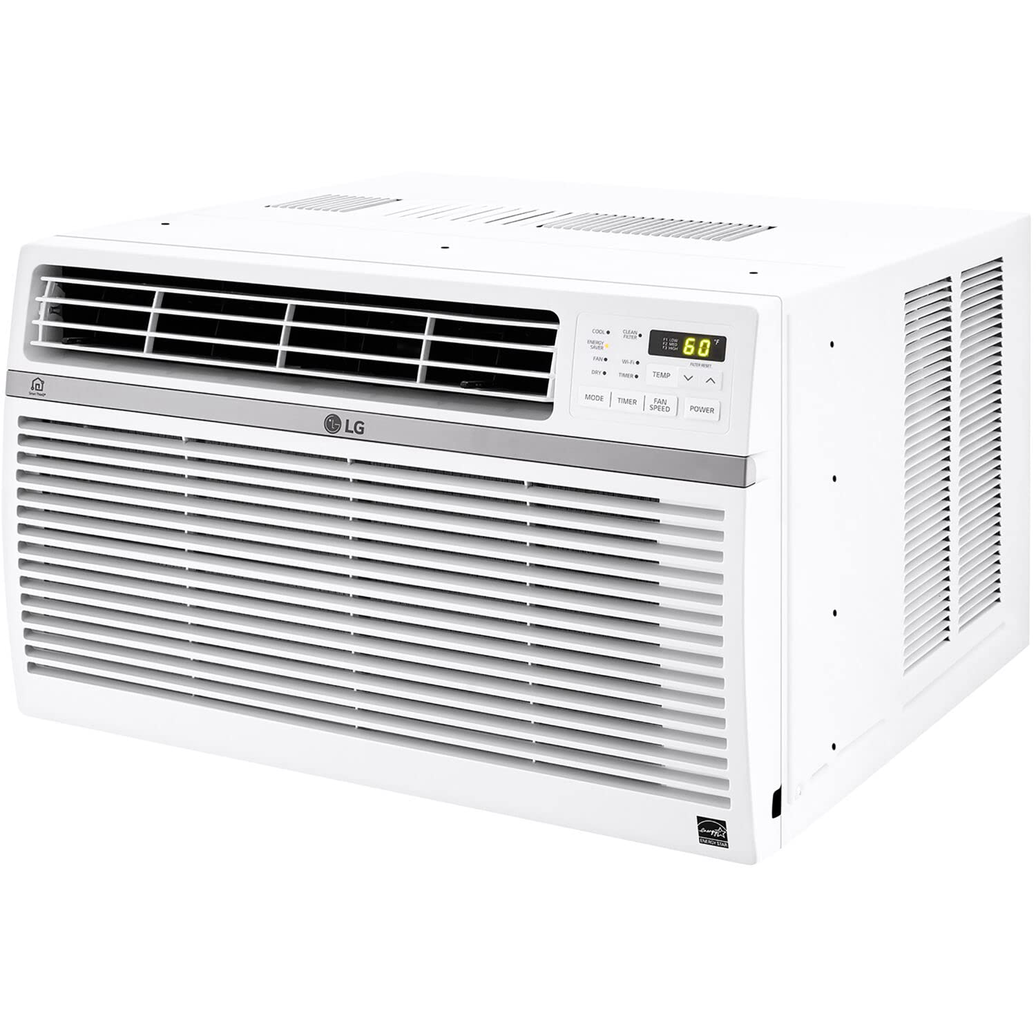 LG 12,000 BTU Smart Window Air Conditioner, Cools up to 550 Sq. Ft., Smartphone and Voice Control works with LG ThinQ, Amazon Alexa and Hey Google, ENERGY STARÂ®, 3 Cool & Fan Speeds, 115V