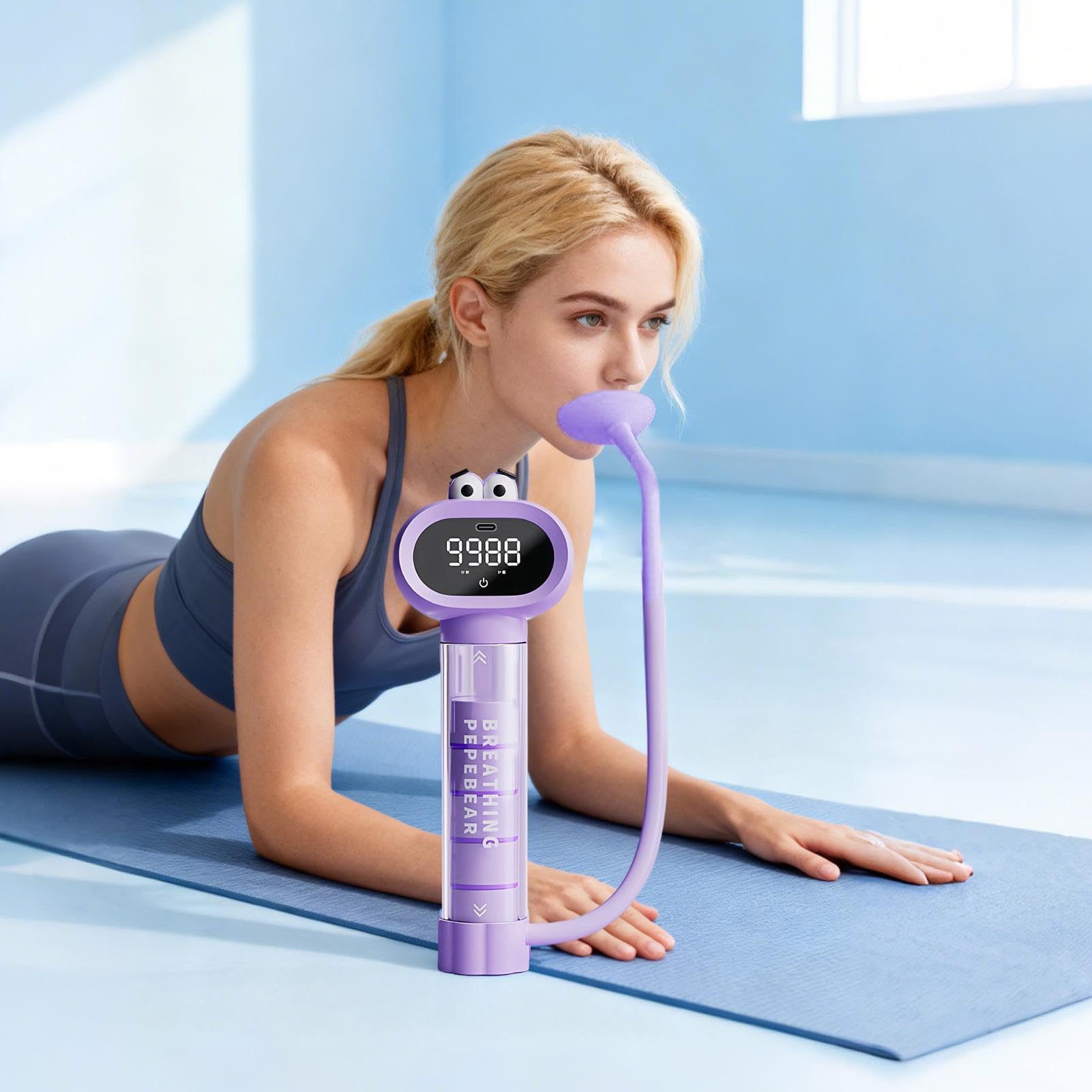 Dispositif D Exercice Pulmonaire | Exerciceur Respiratoire Portable | Entraîneur Respiratoire,pour Adolescents Maison Extérieur École Fitness Sports