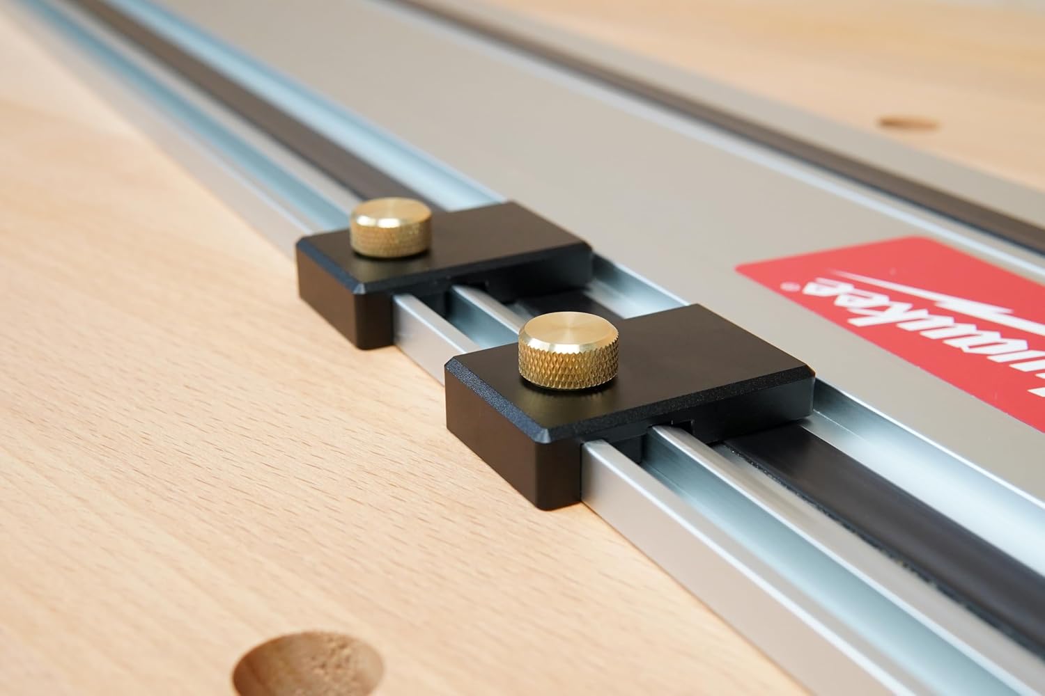 Guide Rail Limit Stops Compatible with Milwaukee Rails (Aluminum)