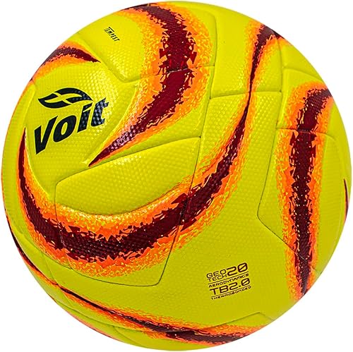 Miniatura 4 de Voit Pro Official Match Ball - Liga MX Talla 5 - Aerodinámica y durabilidad mejoradas - Tecnología para la prevención de humedad y absorción de