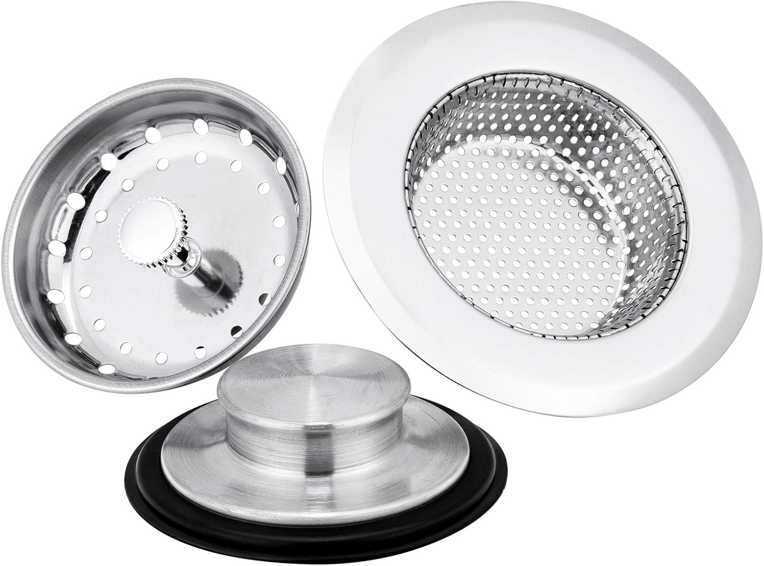 Kitchen Sink Stopper Strainer, AntiClogging Stainless Steel Sink