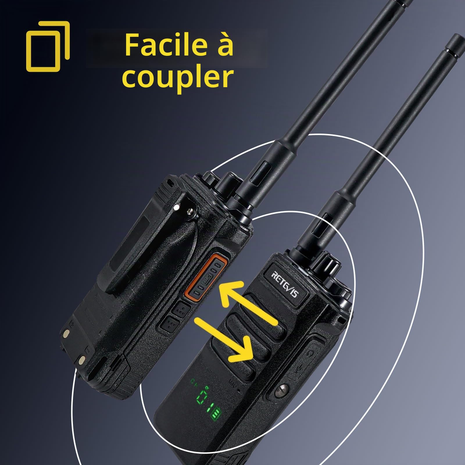 Retevis RT86 Talkie Walkie, Radio Bidirectionnelle Longue Portée
