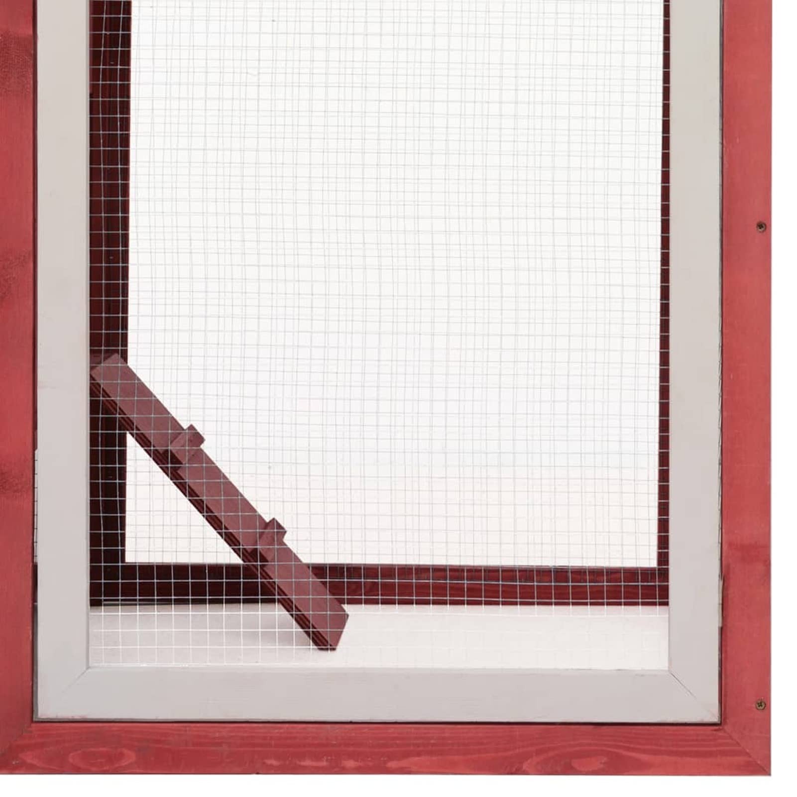 Pollaio Rosso 170x81x110 cm in Legno Massello di Pino e Abete,Pollai e Gabbie,Pollaio,Pollaio per Galline da Esterno