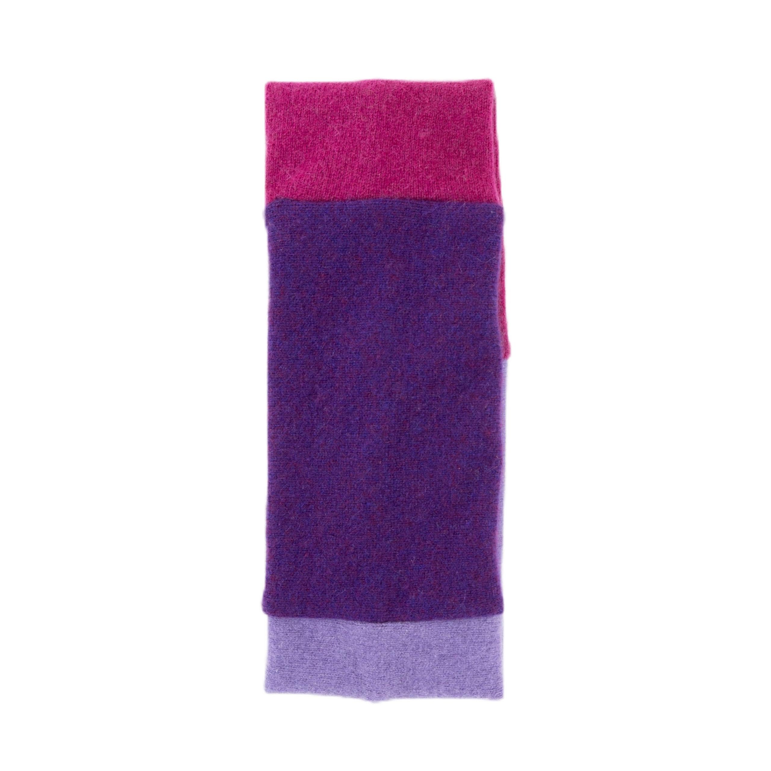 Turtle Doves Women's Parma Violets 100% Recycled Cashmere Ear Warmer (Parma Violets)