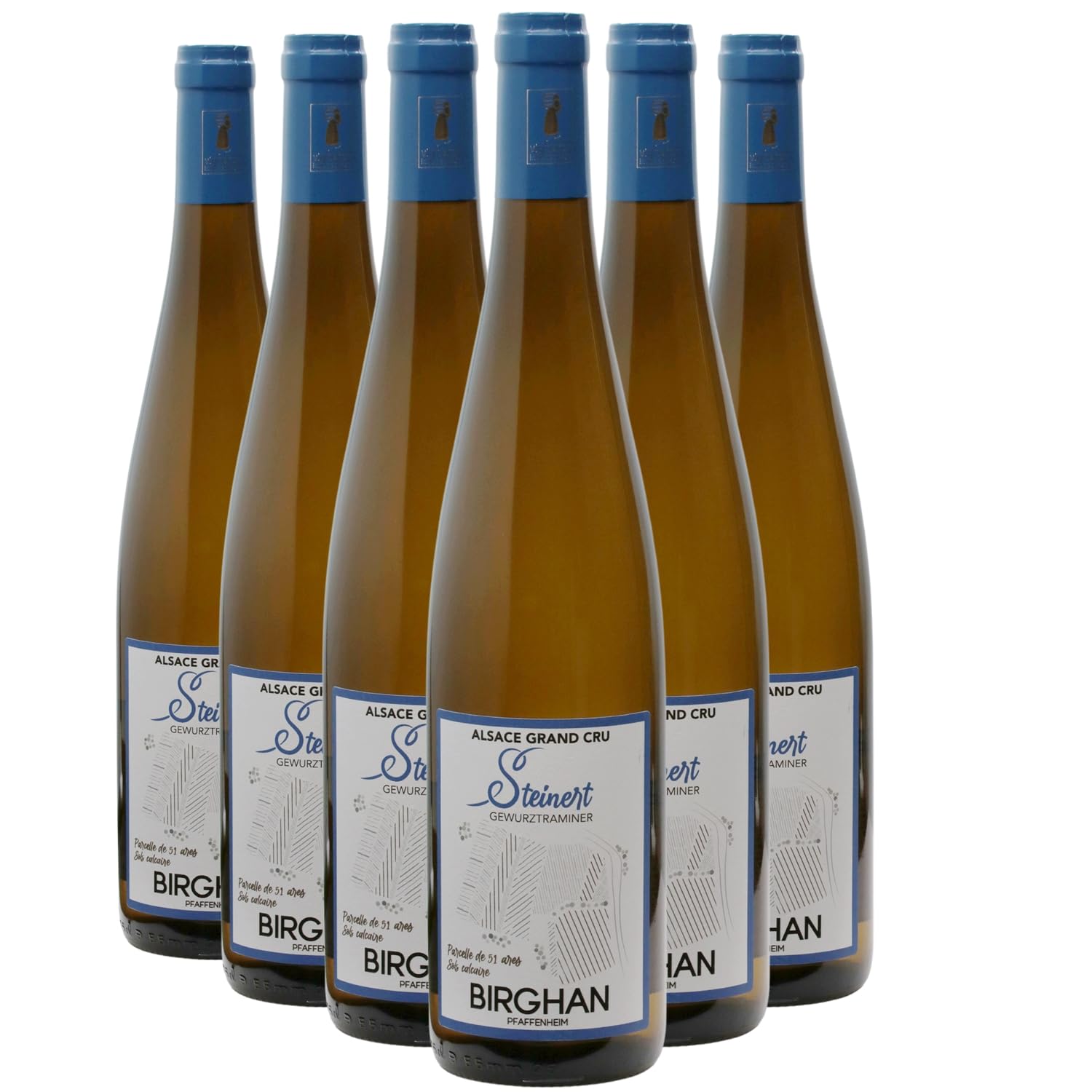 Alsace grand cru Steinert Gewurztraminer bianco 2018 - Birghan - DOP - Alsazia - Francia - Vitigni Gewurztraminer - 6x75cl