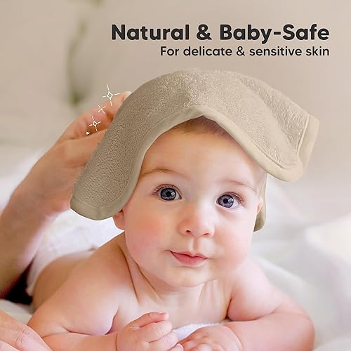 Miniatura 5 de Paquete de 6 paños para bebé, viscosa suave y absorbente de bambú para bebés, niños, niños pequeños, toallas de baño para recién nacidos, suaves