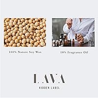 Vista 6 de Vela perfumada de mango y guayaba, cera de soja natural de 14.8 onzas, 3 mechas, larga duración con tarro de cerámica resistente al calor, velas