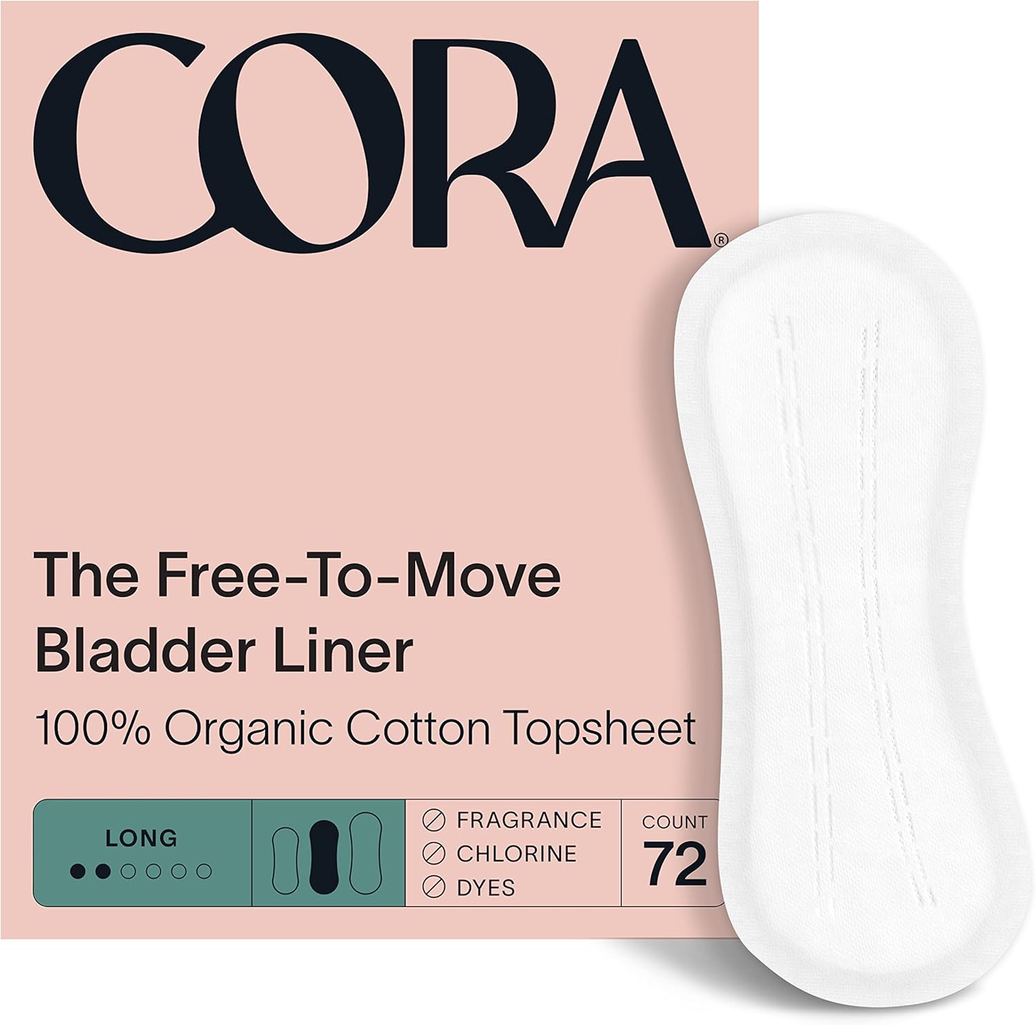 Cora Ultra Thin Organic Bladder Liners Incontinence