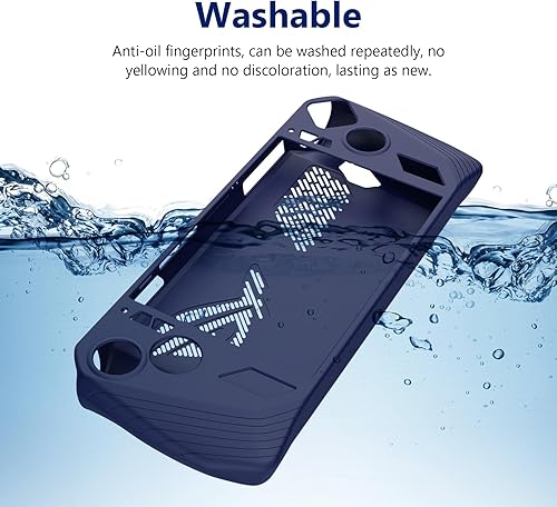 Miniatura 7 de Funda protectora de silicona para consola de juegos ASUS ROG Ally 2023 a prueba de caídas para ASUS Rog Ally 2023 (azul oscuro)