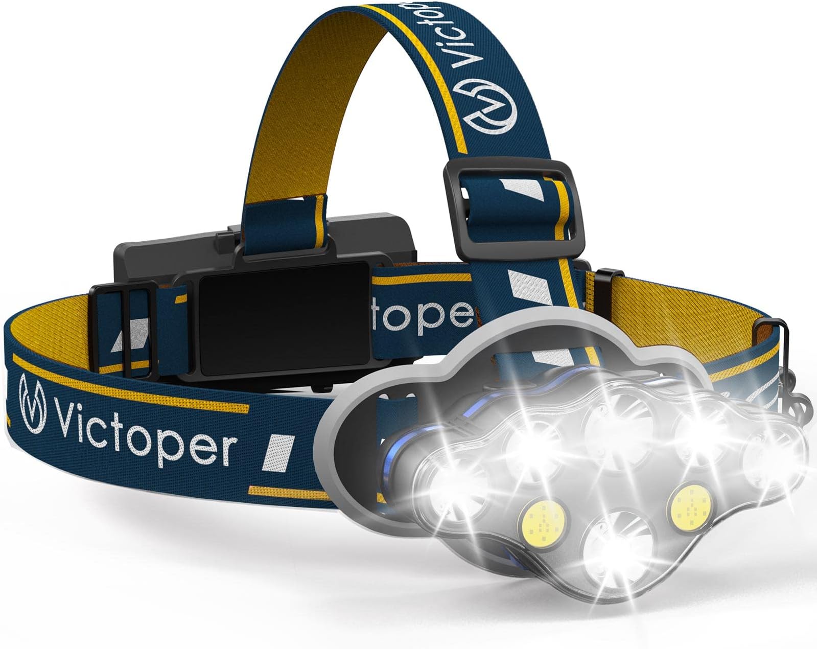 Lampe Frontale Led Rechargeable,Super Lumineux 50000 Lumens 6 Modes Led,Capteur Et Lumière Rouge