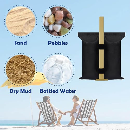 Miniatura 4 de Pesas para toldo, bolsas de arena de 112 libras, carpa de arena extra grandes, bolsas de arena para carpa desplegable Ez, toldos instantáneos al