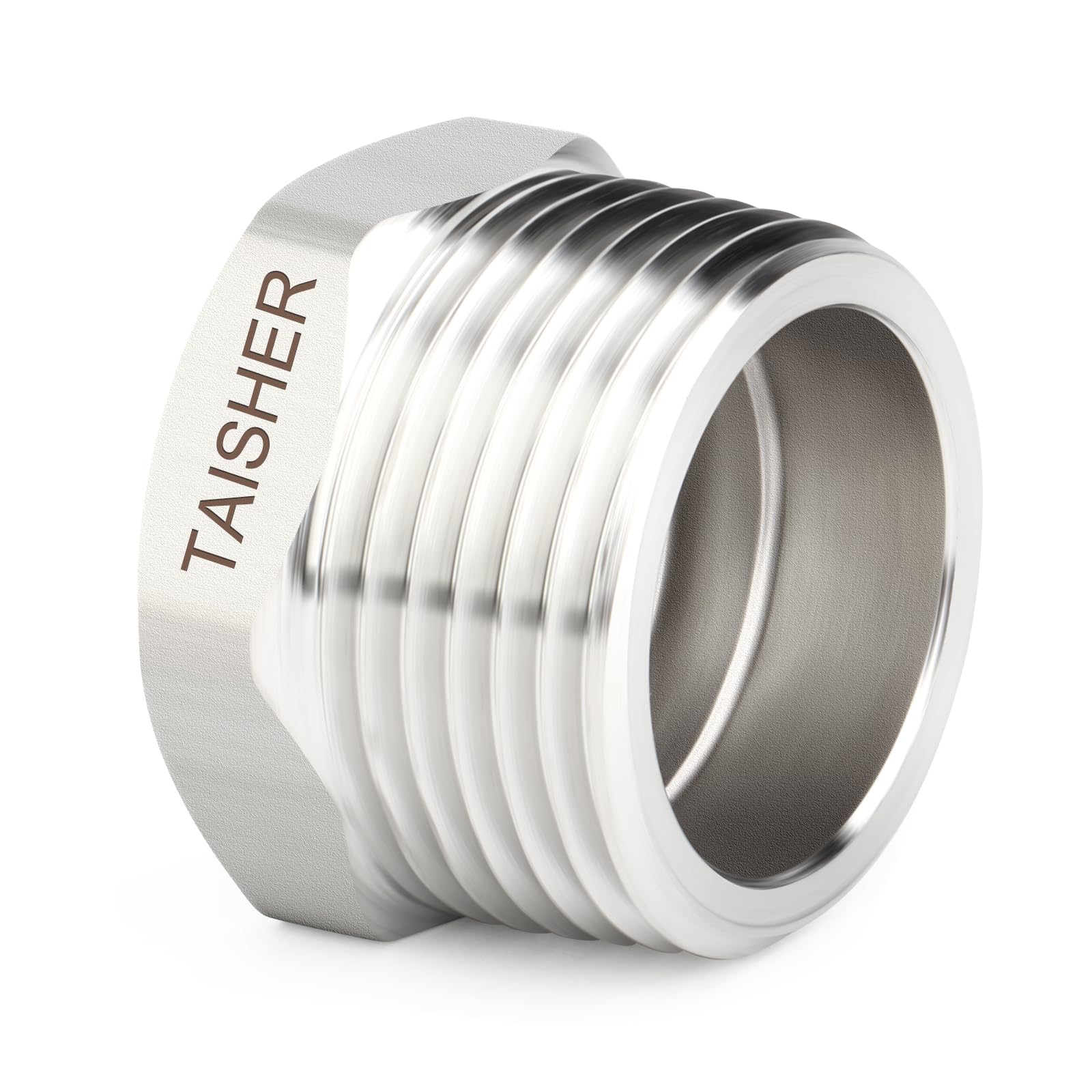 Snapklik.com : TAISHER 10PCS 304 Stainless Steel New Reducer Hex Bushing