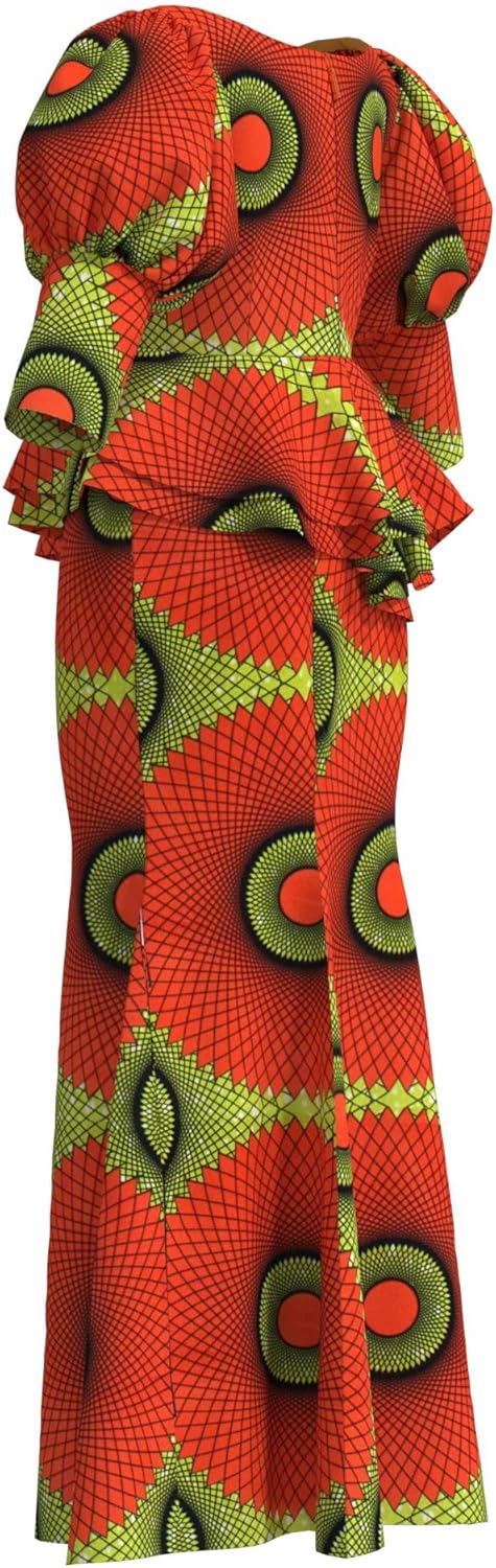 African Dresses for Women Traditional Ankara Kente Beautiful Print Skirt for Party Wedding - Image 6