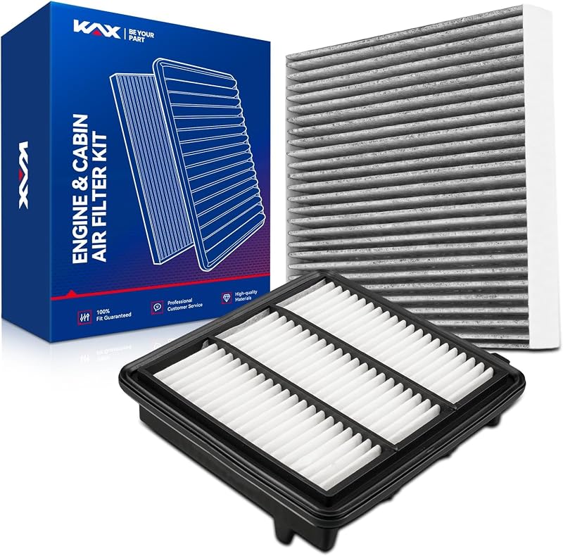 Kit de Filtros de Ar do Motor e da Cabine KAX CF11182 + CA12932 para Honda e Acura – 2 unidades