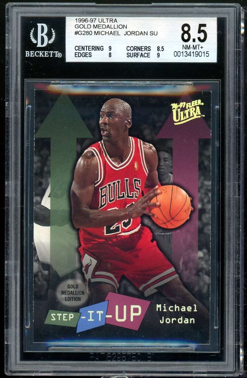 Amazon.com: Michael Jordan Card 1996-97 Ultra Gold Medallion #G 