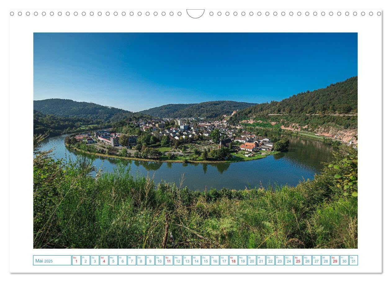Naturwunder - Deutschlands Flussschleifen (Wandkalender 2025 DIN A3 quer), CALVENDO Monatskalender: Flussscheifen - Phänomene der Natur (CALVENDO Orte)