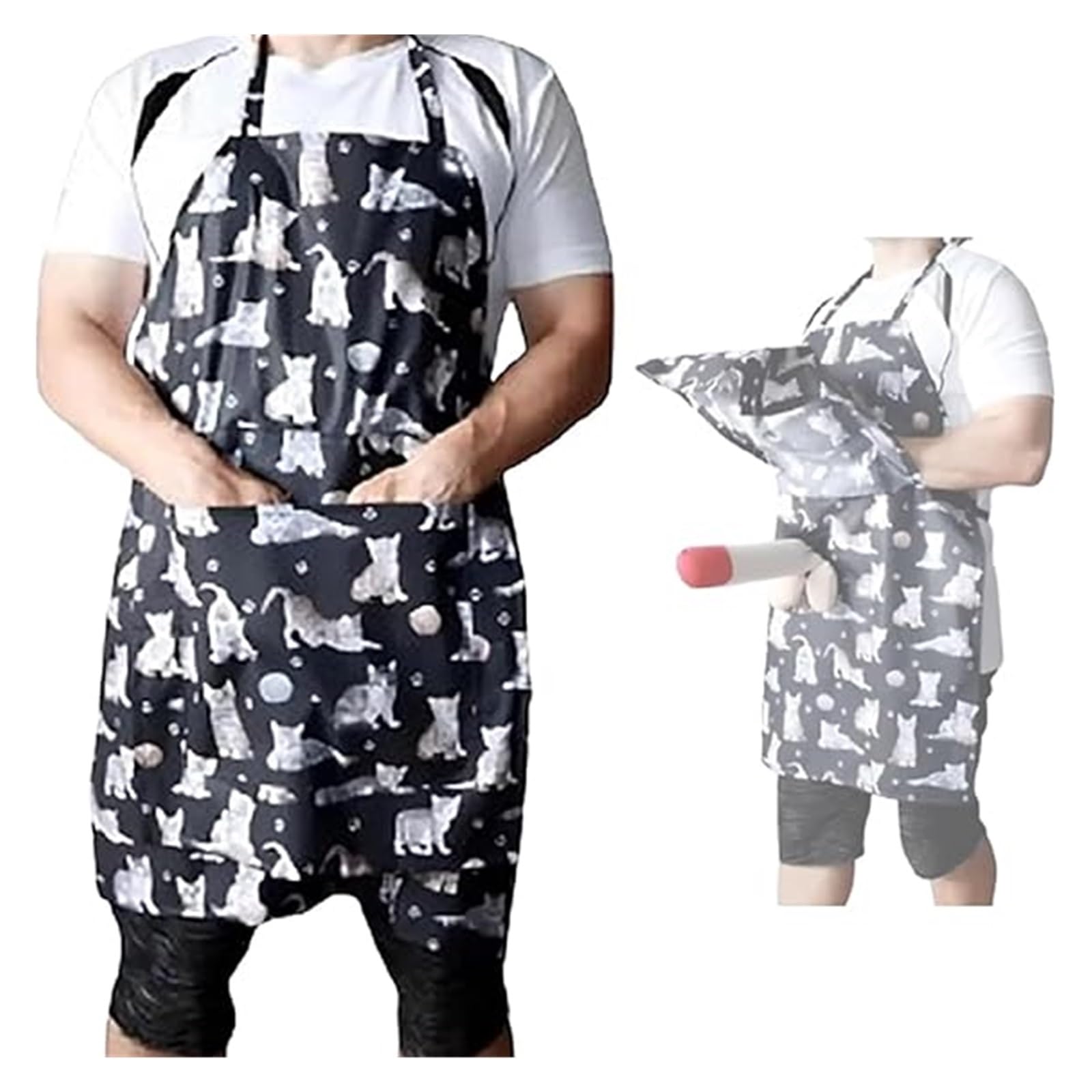 The Ultimate Gag Gift Apron | A Surprise Hiding In The Pocket! Funny Apron With Penisunder, Novelty Kitchen Apron For Adult(E)
