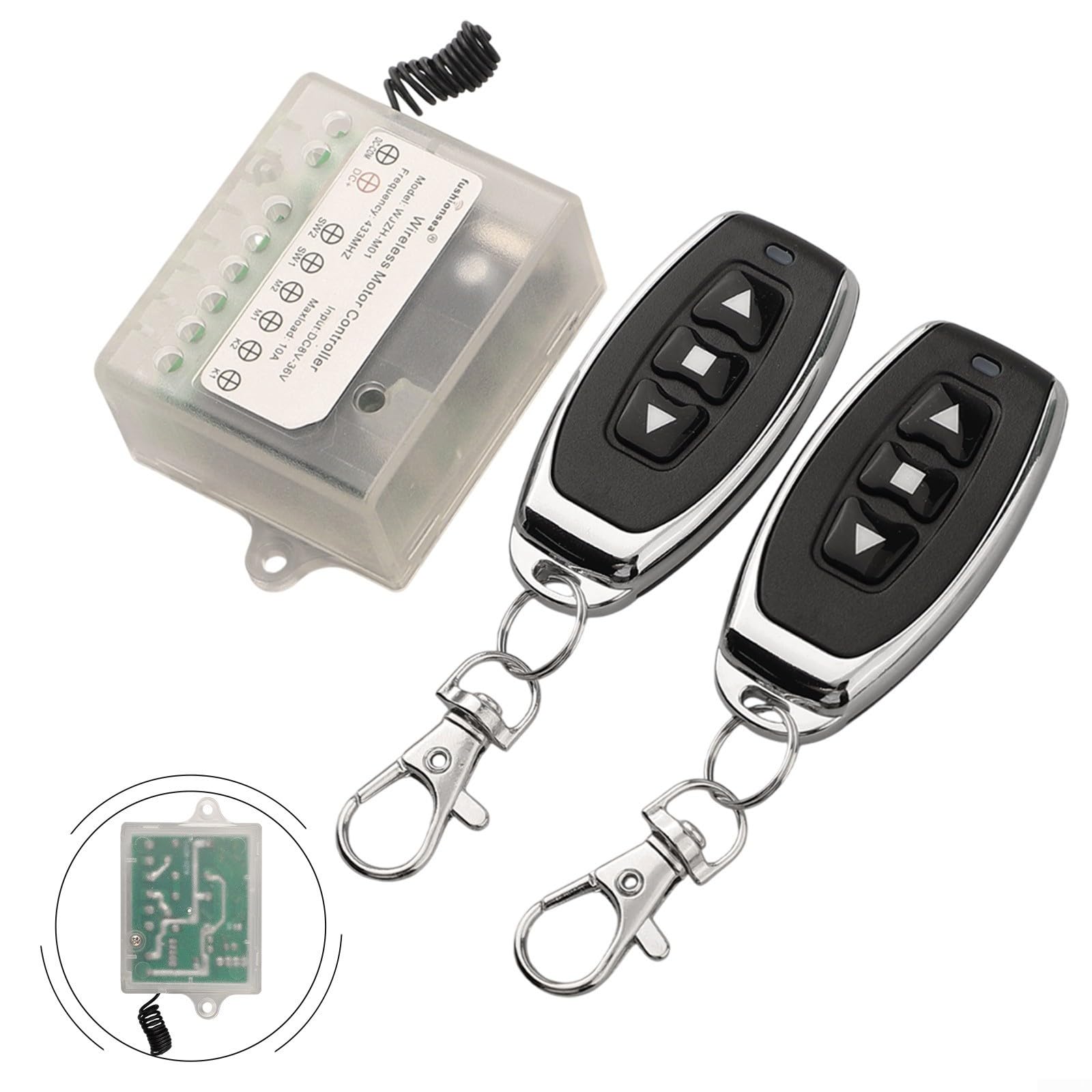 Mando a distancia para interruptor de control de actuadores lineales, compatible con motores de 8-36 V CC, 10 A, RF inalámbrico