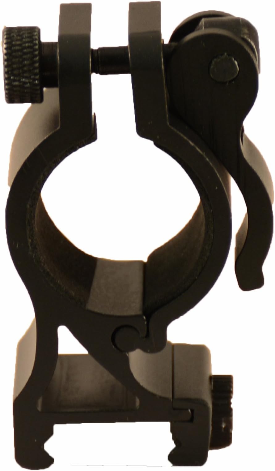 HiLight True Quick Release QR QD 1" Flashlight Picatinny or Weaver Rail Mount for Surefire Fenix Olight Nitecore Eagletac etc Tactical Flashlights