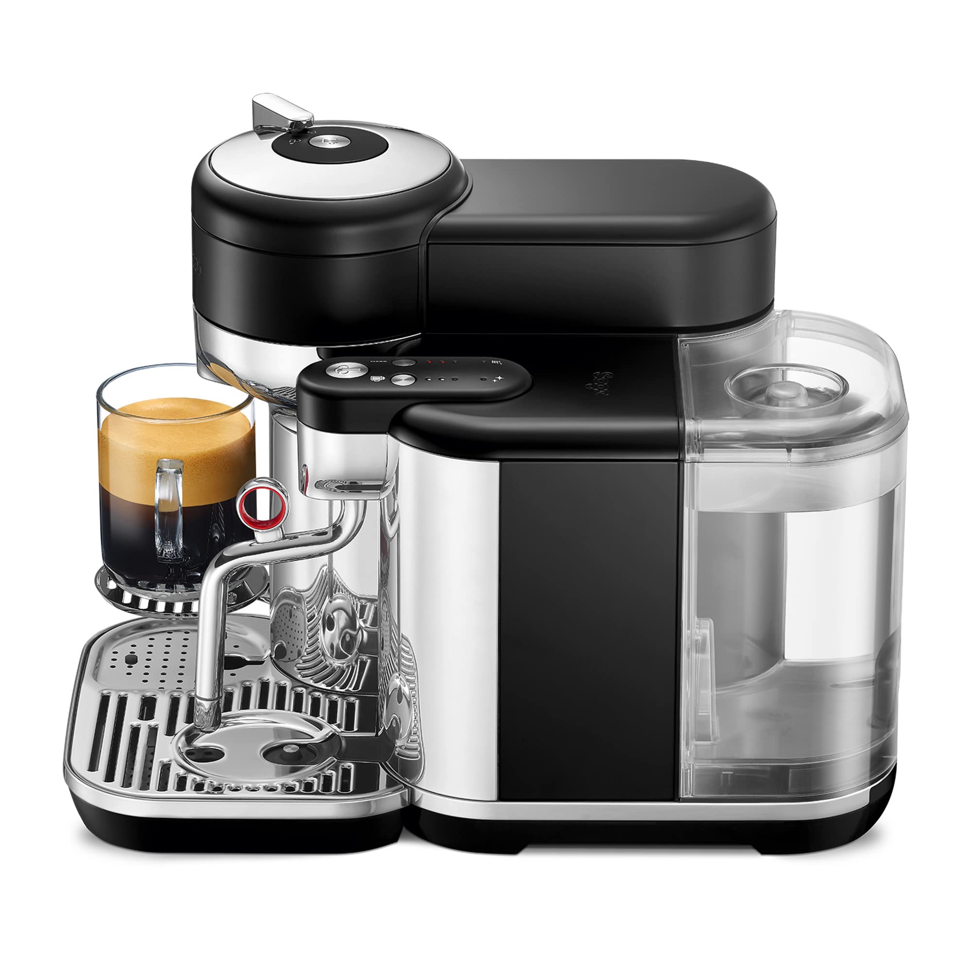 Nespresso Vertuo SVE850BTR4EBL1 Lattissima, sistema para recetas de café, cafetera para cápsulas Vertuo, 2,0 litros, por Sage, Black Truffle