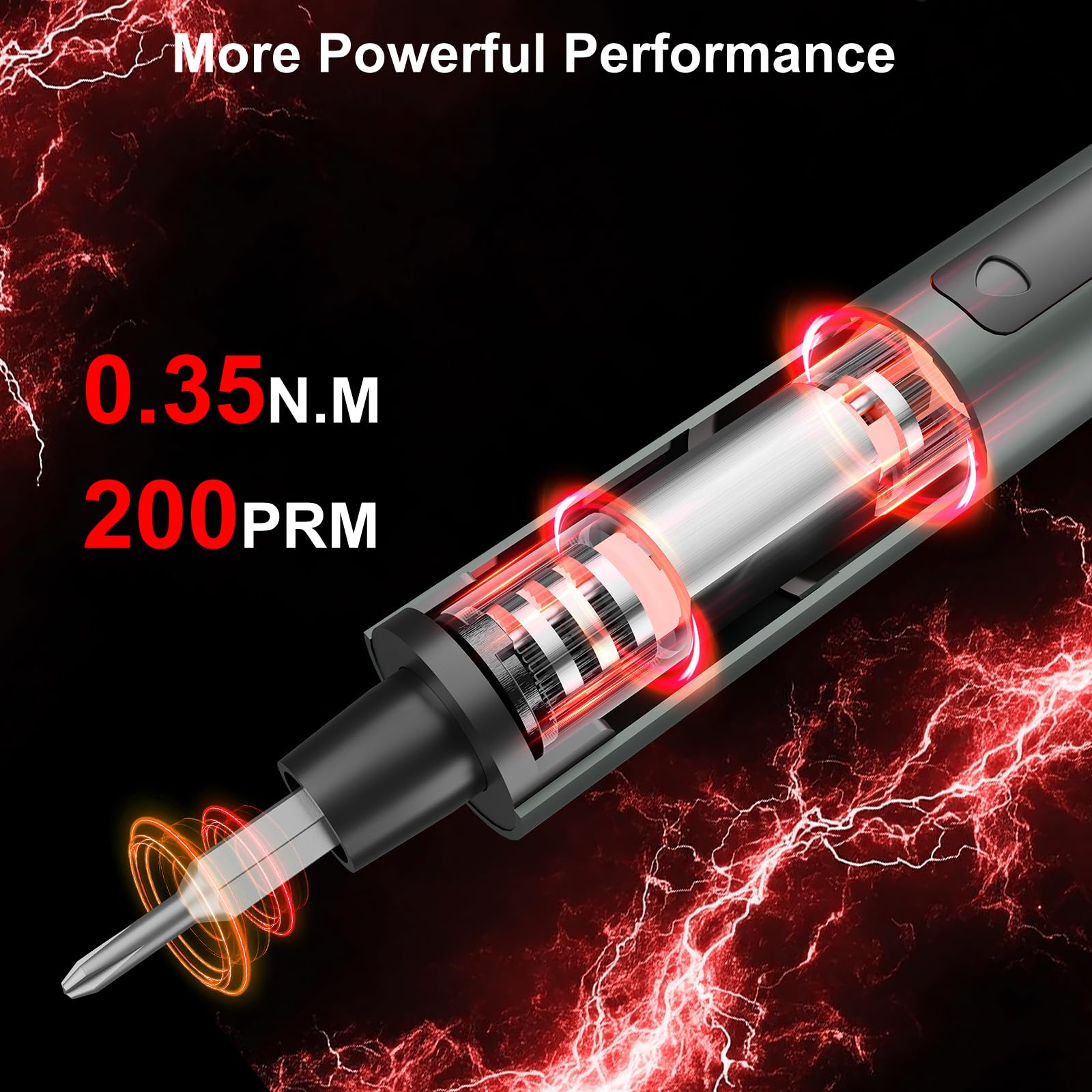 SHARDEN Mini set di cacciaviti elettrici 75 in 1, 71 punte di precisione S2, 3 luci LED, memoria magnetica, cavo di ricarica USB, mini cacciavite elettrico kit di riparazione per PC, elettronica