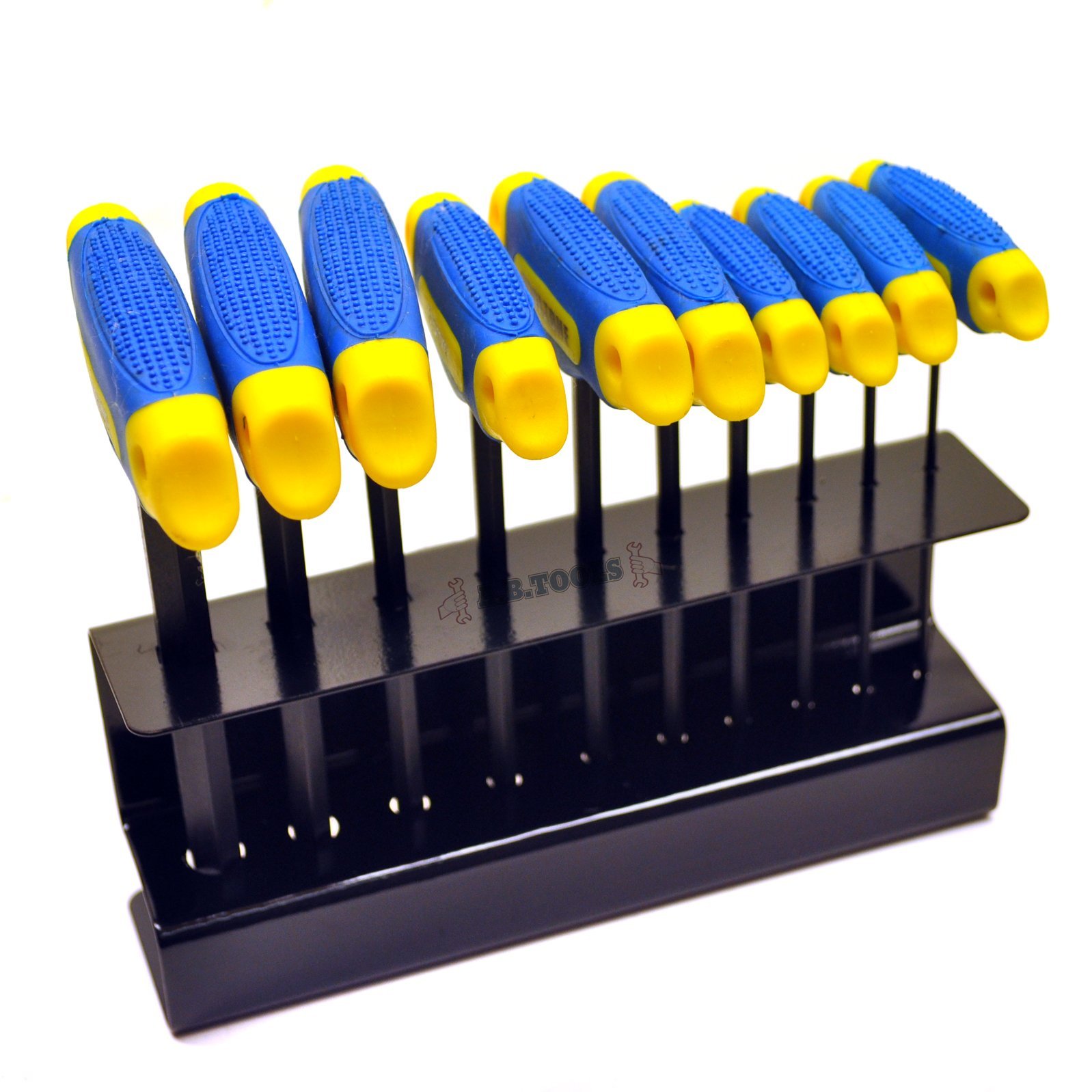 10Pc Hex Key Metric 2-10mm T Handle Allen Key  Wrench T Bar Set Heavy Duty Hx027 from B&Q