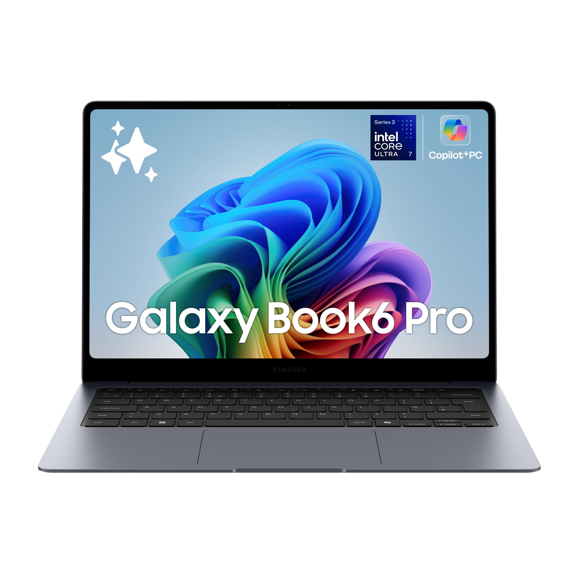 Samsung Galaxy Book6 (16", Ultra 7 355, 16GB), Copilot+PC [ver. Italiana] | Processore Intel Core Ultra 7 355, Batteria Lunga Durata, Portatile, Design Sottile, Display IPS, Galaxy AI, Gray