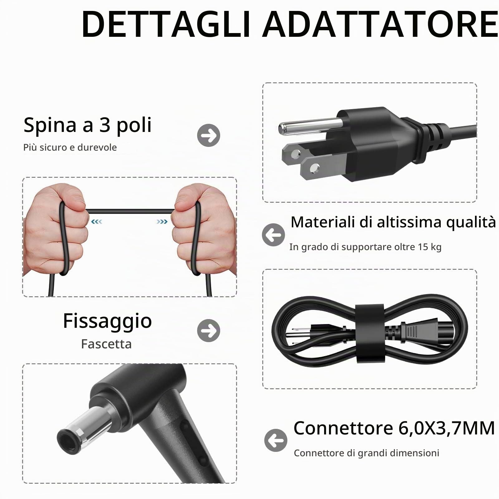 Alimentatore AC da 180 W, 20 V, 9 A, compatibile con Asus ADP-180 TB H ROG Zephyrus G14 G15 GA401 GA502 A15 A17 TUF Gaming F15 F17 FX505 FX505D FX505G FX506L FX505DD Laptop 505DT Adattatore di