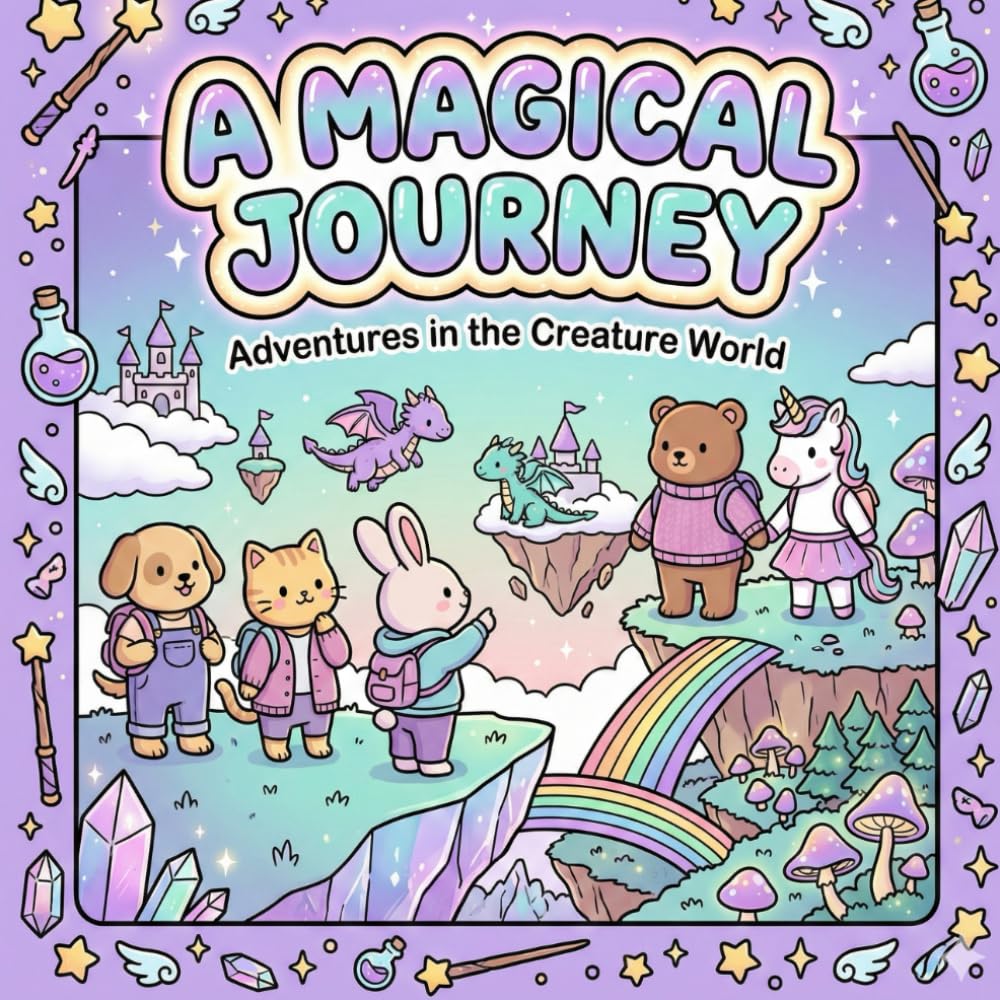 Cozy Creatures & Magical Realms: A Coloring Adventure (The Cozy Crew Coloring Adventures)