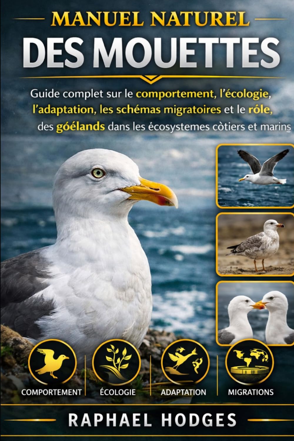 MANUEL NATUREL DES MOUETTES: Guide complet sur le comportement, l'écologie, l'adaptation, les schémas migratoires et le rôle des goélands dans les écosystèmes côtiers et marins
