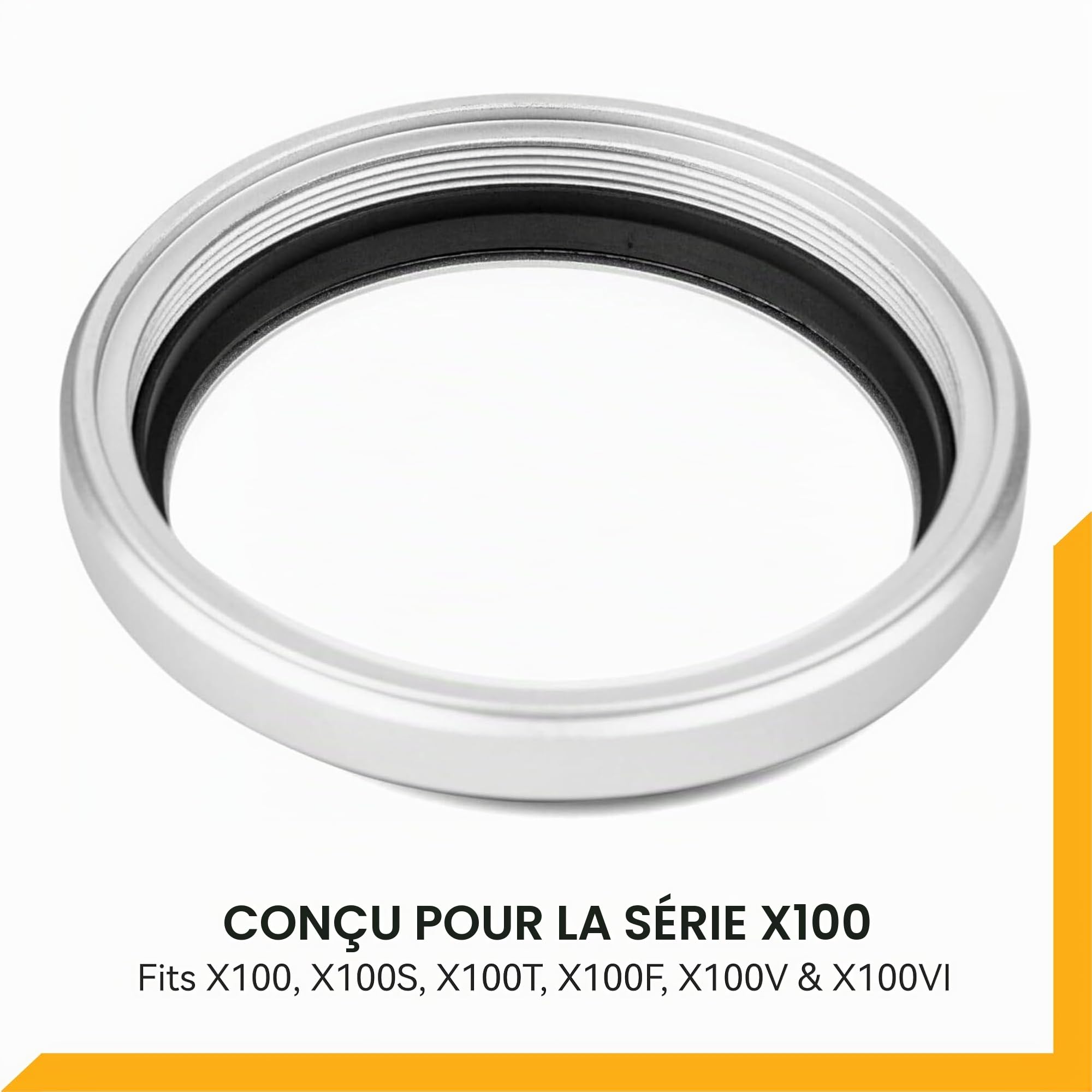 NiSi NC Filtre UV pour Fuji FUJIFILM X100VI / X100V / X100F / X100T / X100S / X100 Series - Argenté