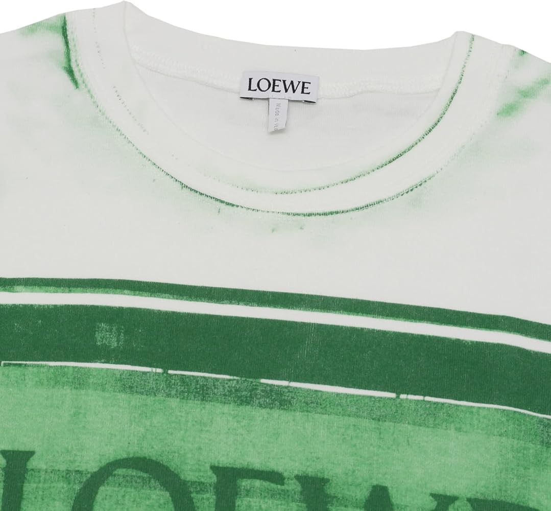 【美品】ロエベ　フラワー　ロゴtシャツ　ホワイト　XS LOEWE(ロエベ) フラワー＆ヴェースTシャツD2289830CR D2289830CR