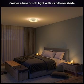 Philips Hue Being Ceiling Light, White - White Ambiance Warm-to-Cool White Smart LED Light - 1 Pack - Control with Hue App - Compatible with Alexa, Google Assistant, and Apple Homekit