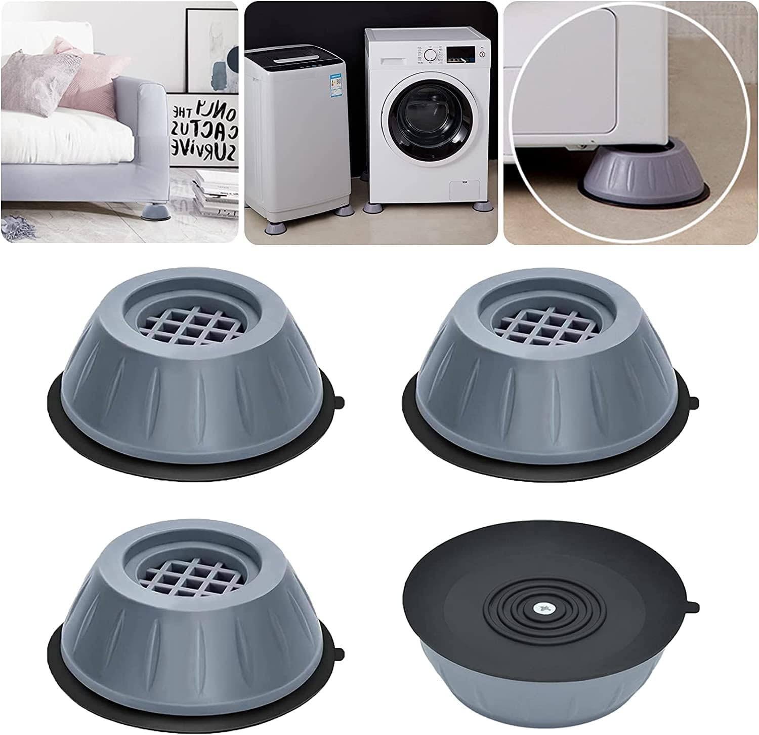 4 Pcs Anti Vibration Pads for Washing Machine, Washing Machine