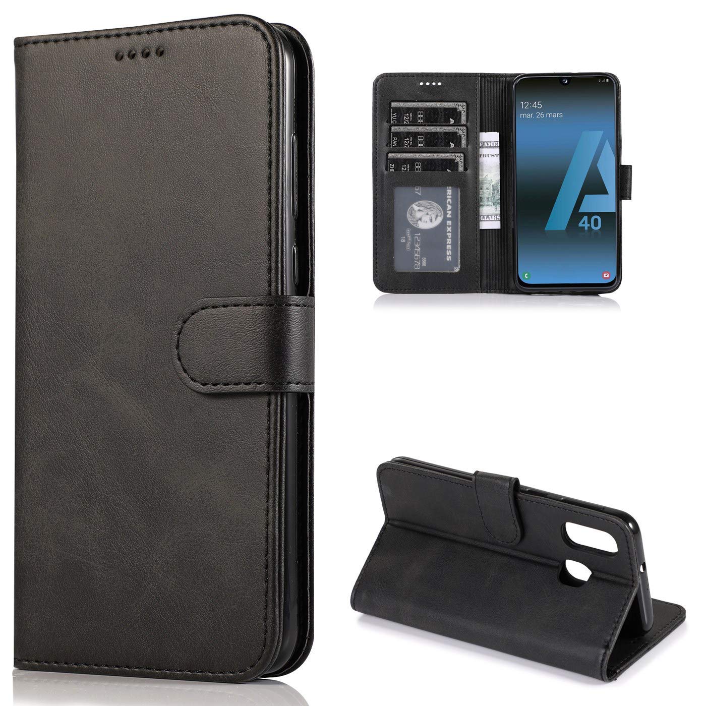 Cuir Flip Housse Huawei P40 Pro PU Cuir étui Brillant Peint Motif PU