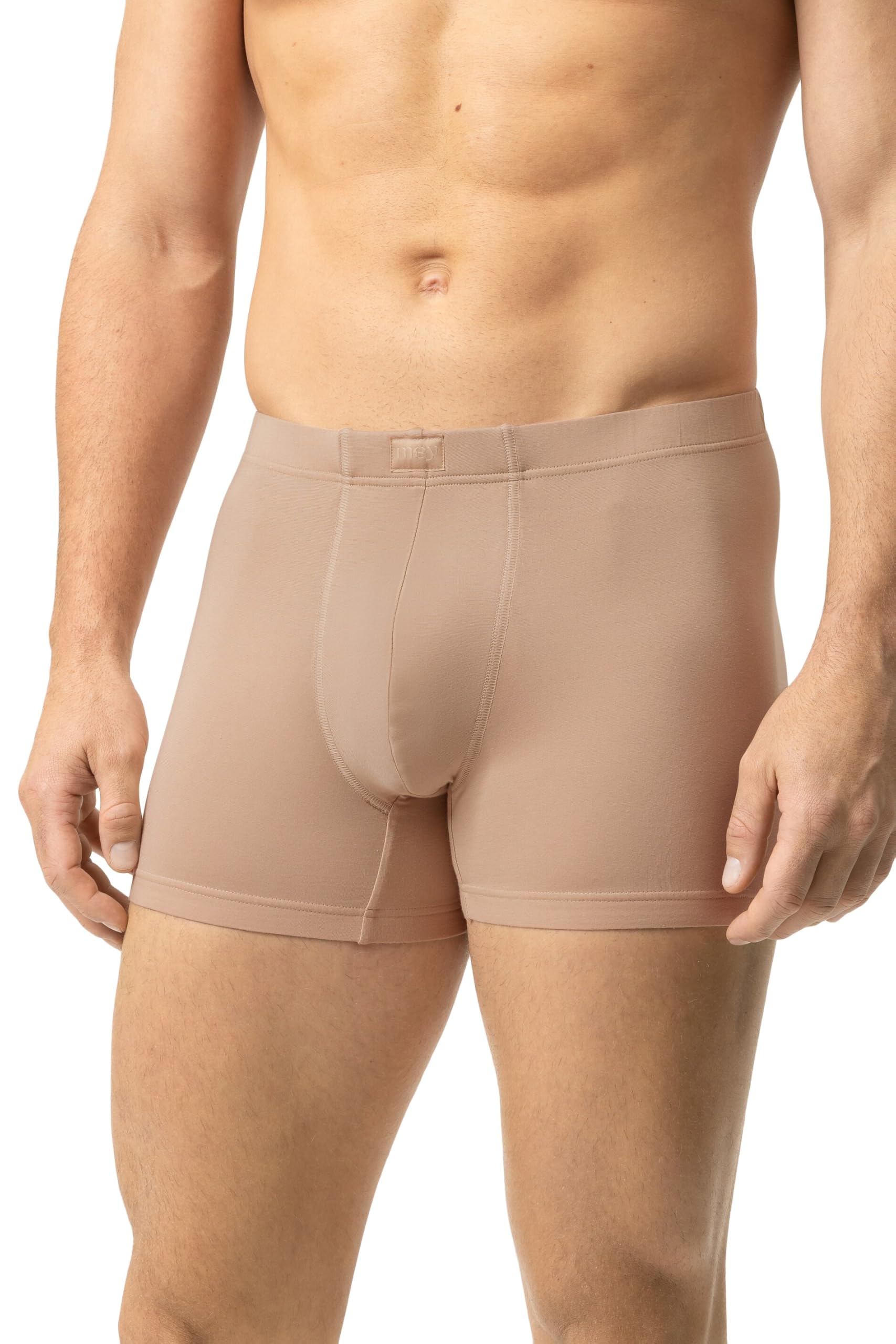Mey Herren Long-Shorty Innovation, Enganliegende Boxershorts, Bequeme sportliche Passform, Elastischer umsäumter Softbund, Speziell geformtes Suspensorium, Serie Business Class